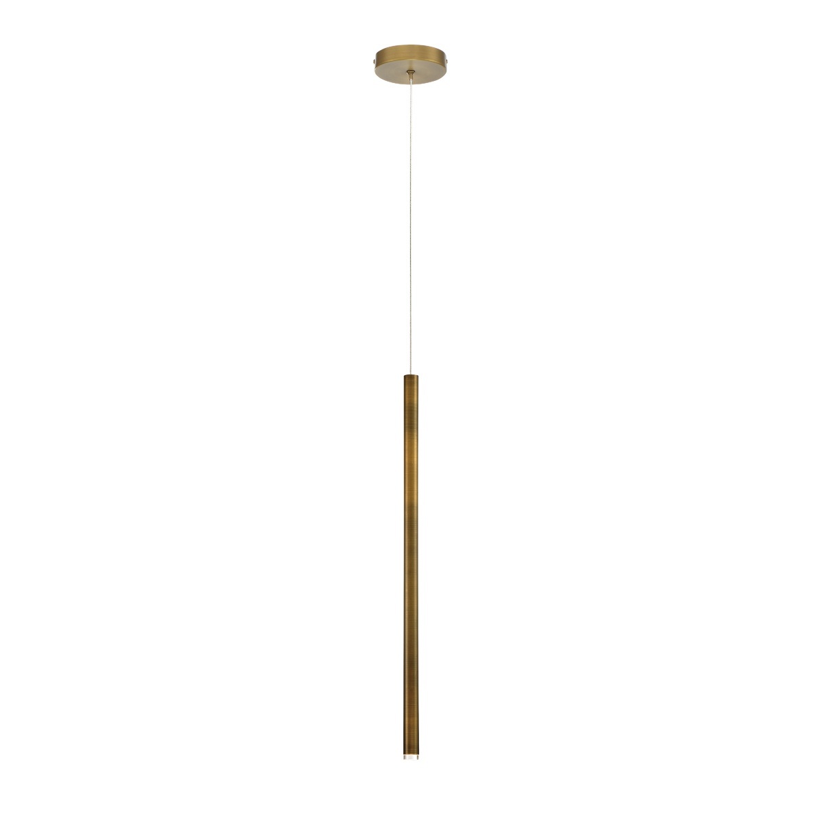 Eurofase Navada 24" LED Pendant, Brushed Brass, front view