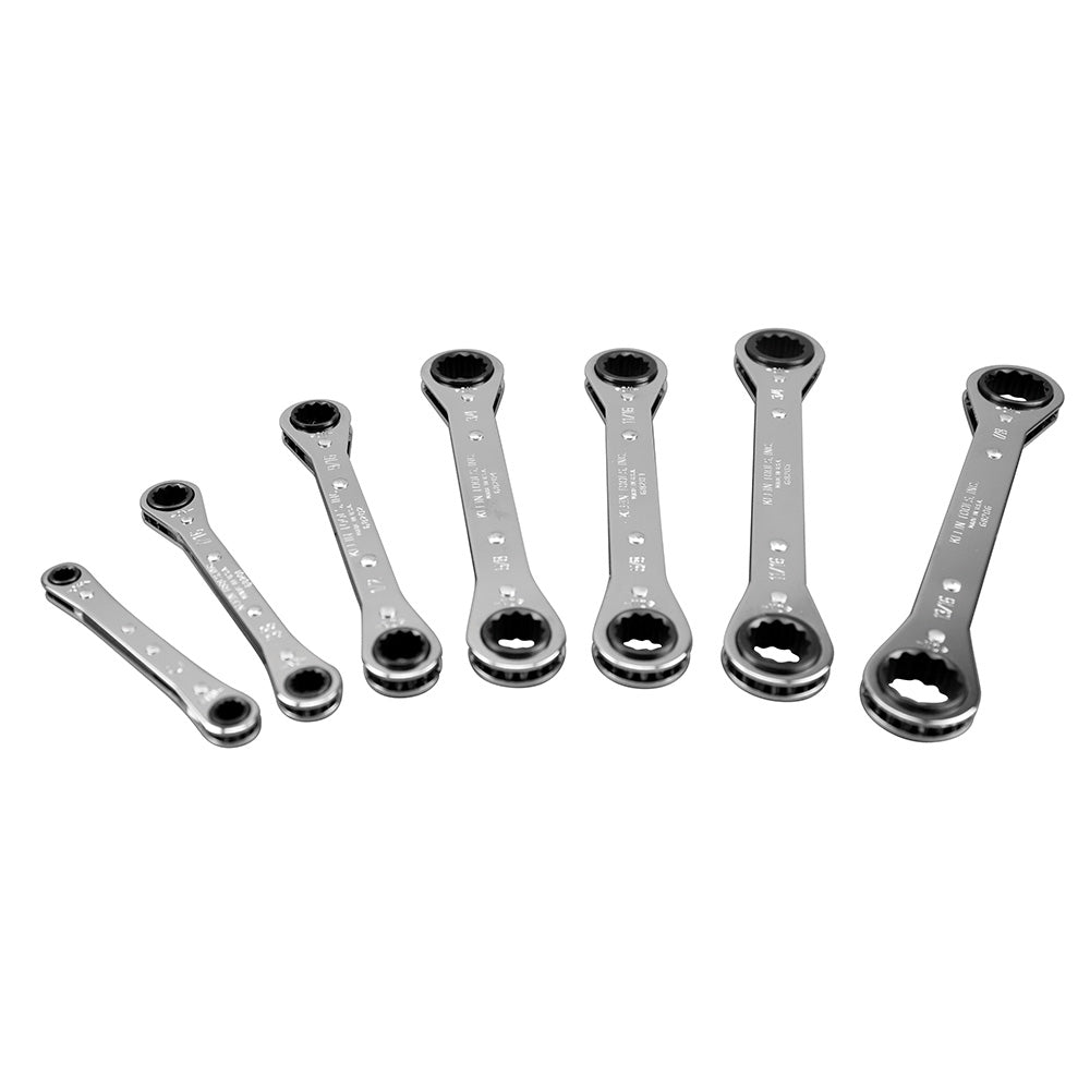 7 Piece Ratcheting Box Wrench Set