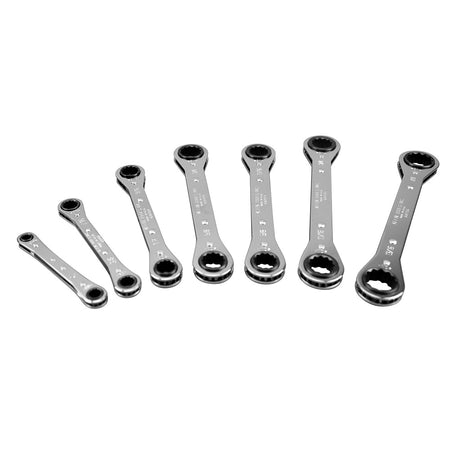 7 Piece Ratcheting Box Wrench Set