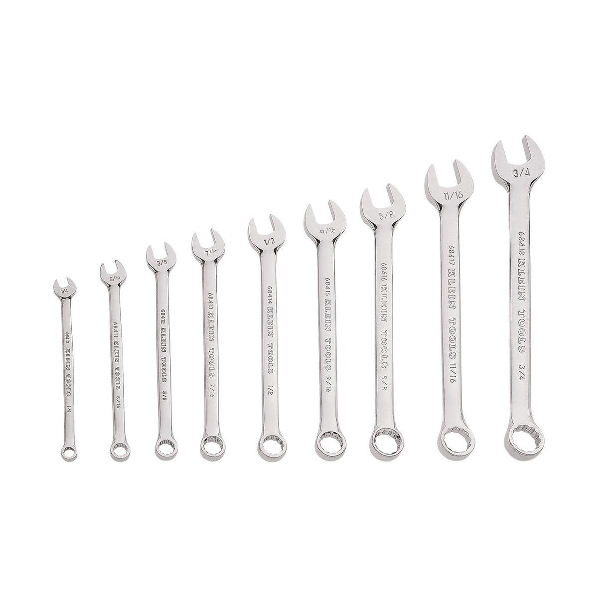 Combination Wrench Set, 9-Piece
