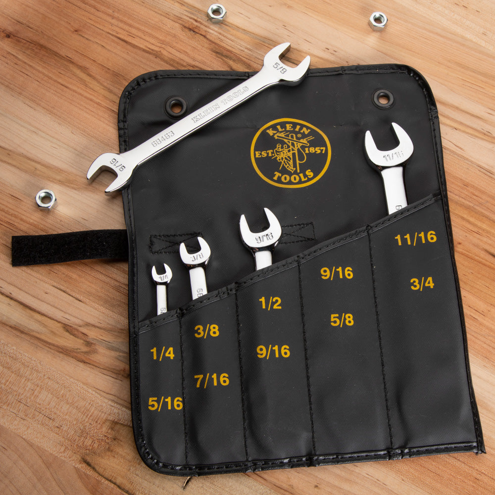 Open-End Wrench Set, 5-Piece