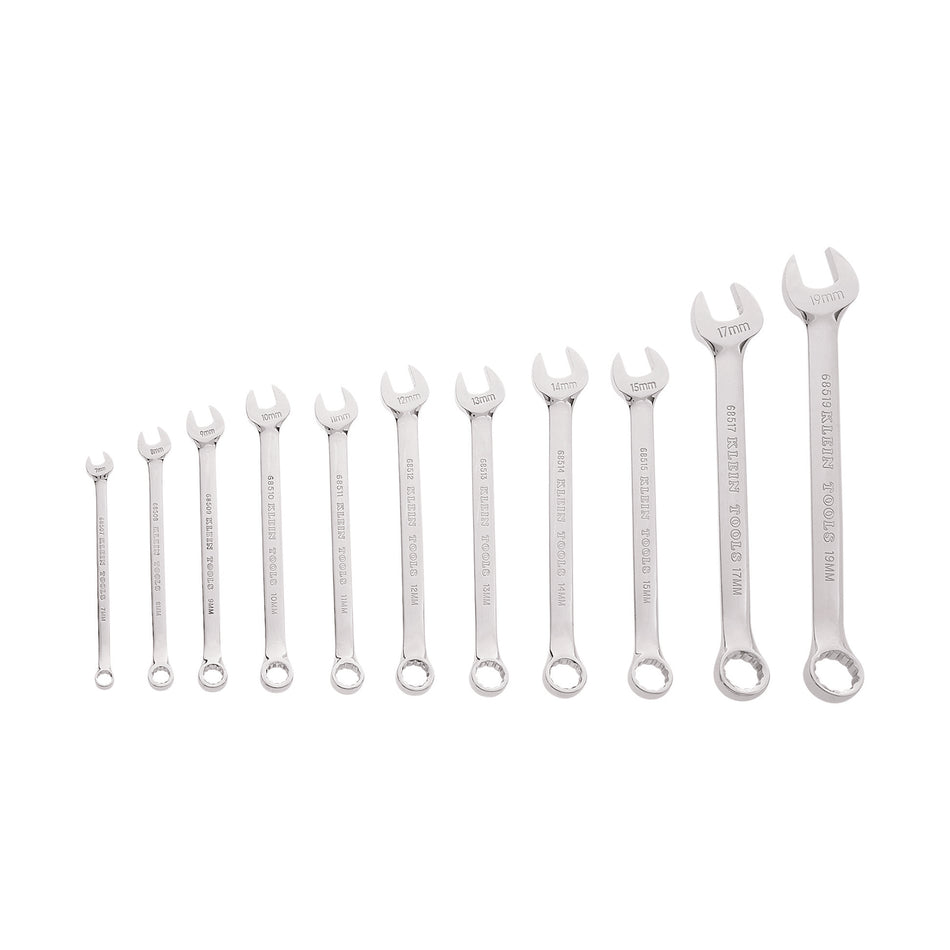 Metric Combination Wrench Set, 11-Piece