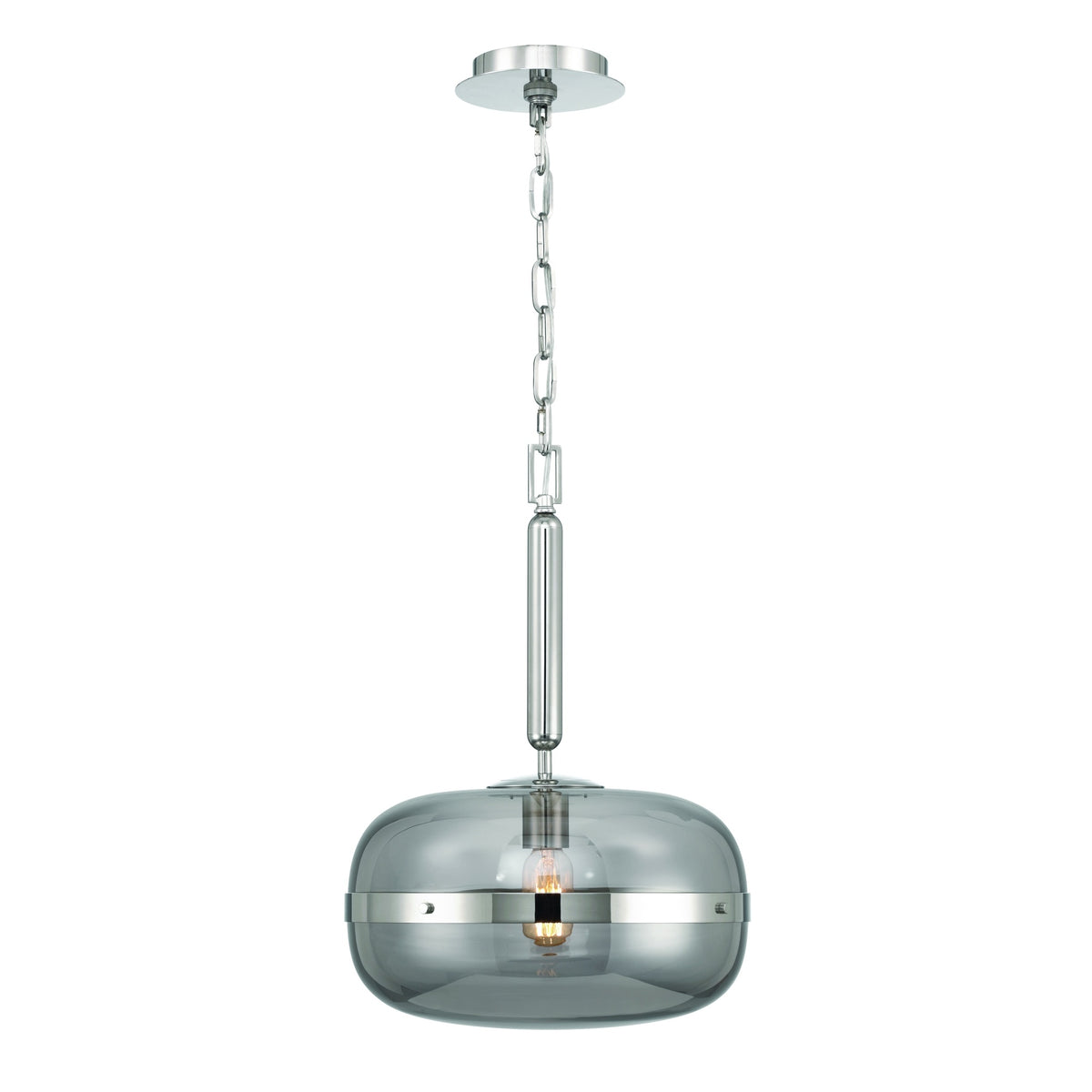 Eurofase Nottingham 20" Pendant, Polished Nickel, front view