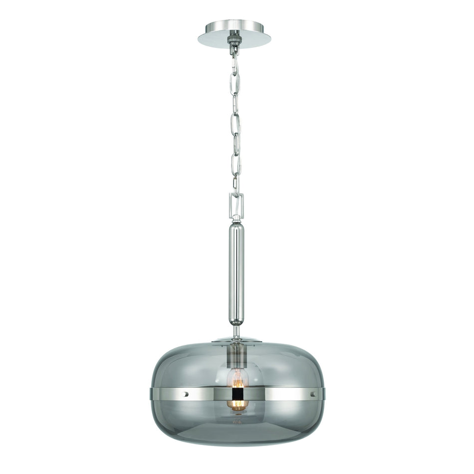 Eurofase Nottingham 20" Pendant, Polished Nickel, front view