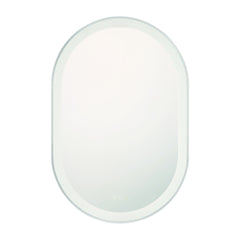 Eurofase Sara 24" x 36" LED Mirror, Matte Silver, front view