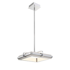 Eurofase Annilo 15" LED Pendant, Chrome, front view