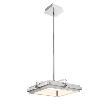 Eurofase Annilo 15" LED Pendant, Chrome, front view