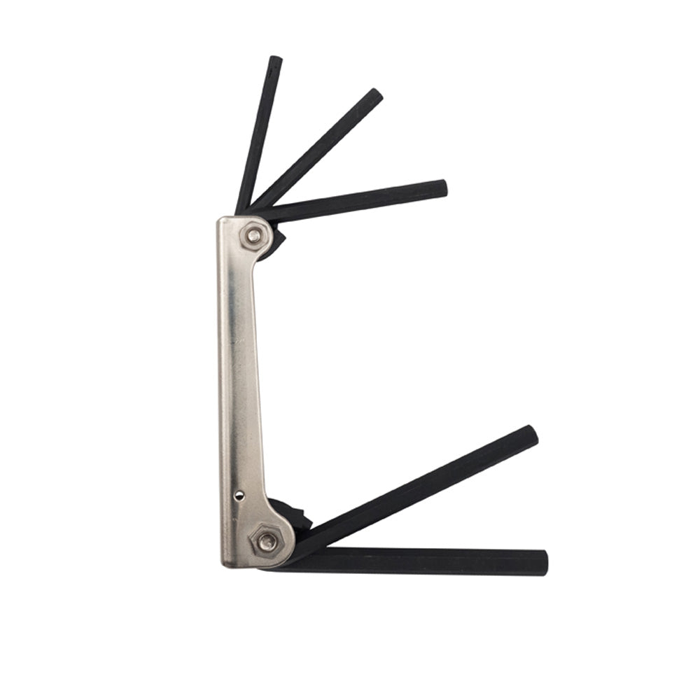 Folding Hex Key Set, 5-Inch, SAE, 5-Piece