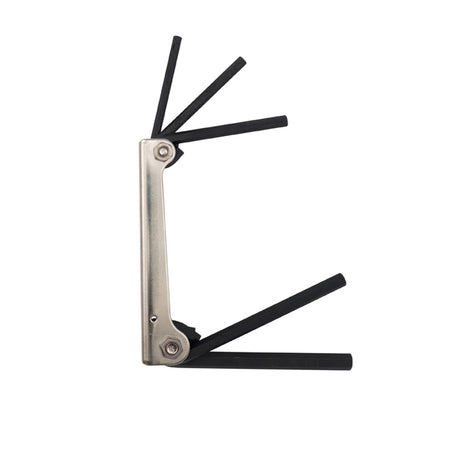 Folding Hex Key Set, 5-Inch, SAE, 5-Piece