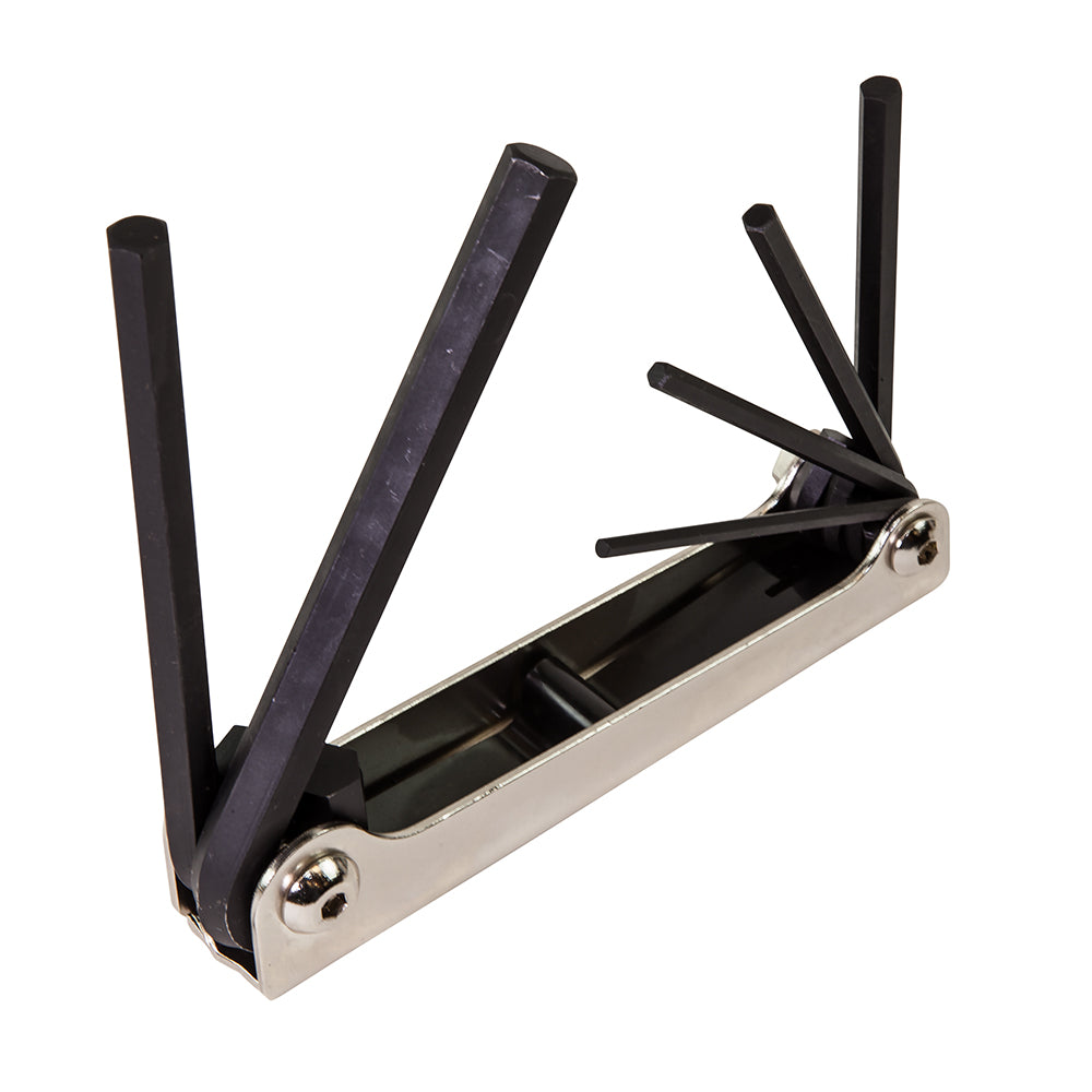 Folding Hex Key Set, Six-Key, Metric Sizes
