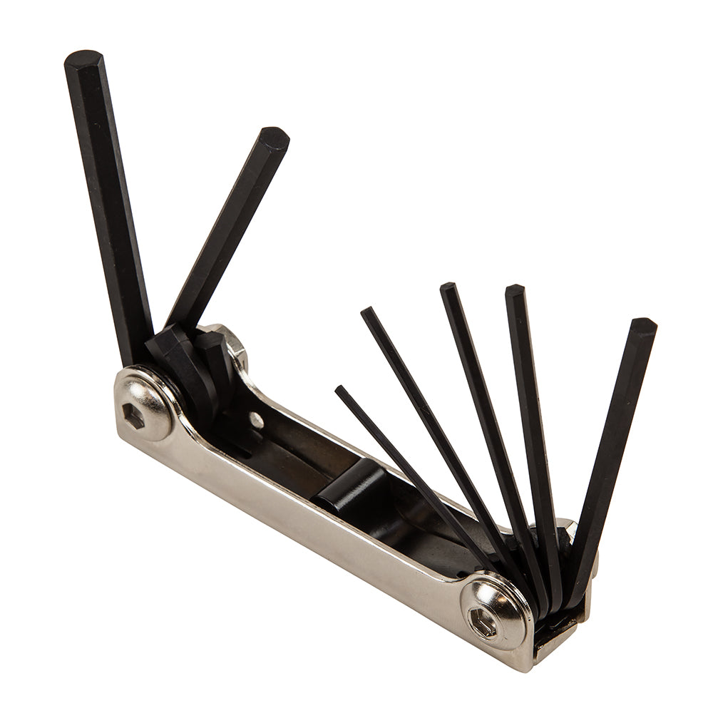 Seven-Key Metric Folding Hex Key Set
