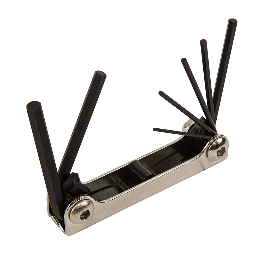 Seven-Key Metric Folding Hex Key Set