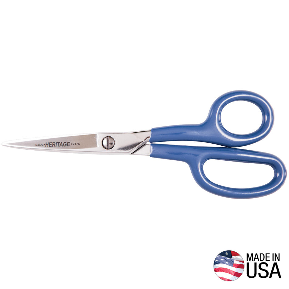 Curved Carpet Napping Shear, Coated, 7-7/8-Inch