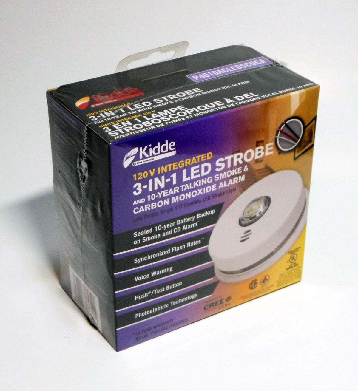 Kidde 3-in-1 LED Strobe, 10-Year Talking Smoke & CO Alarm, , Kidde - Maple Electric Supply 