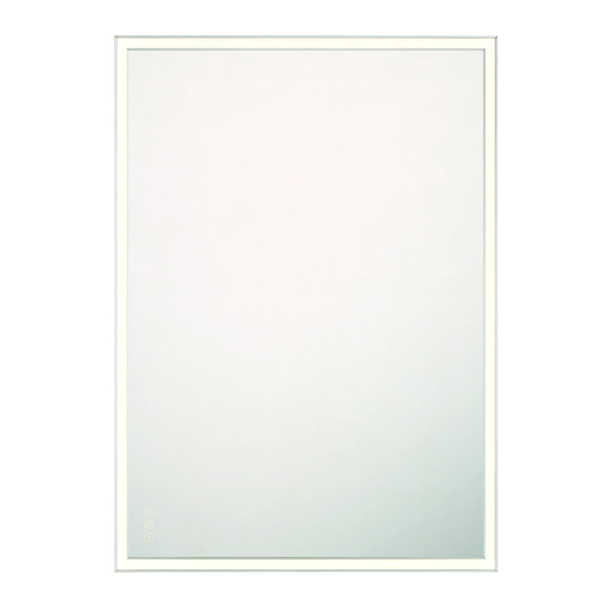 Eurofase Nixon 30" x 42" LED Mirror, Anodized Silver, front view