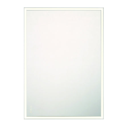Eurofase Nixon 30" x 42" LED Mirror, Anodized Silver, front view