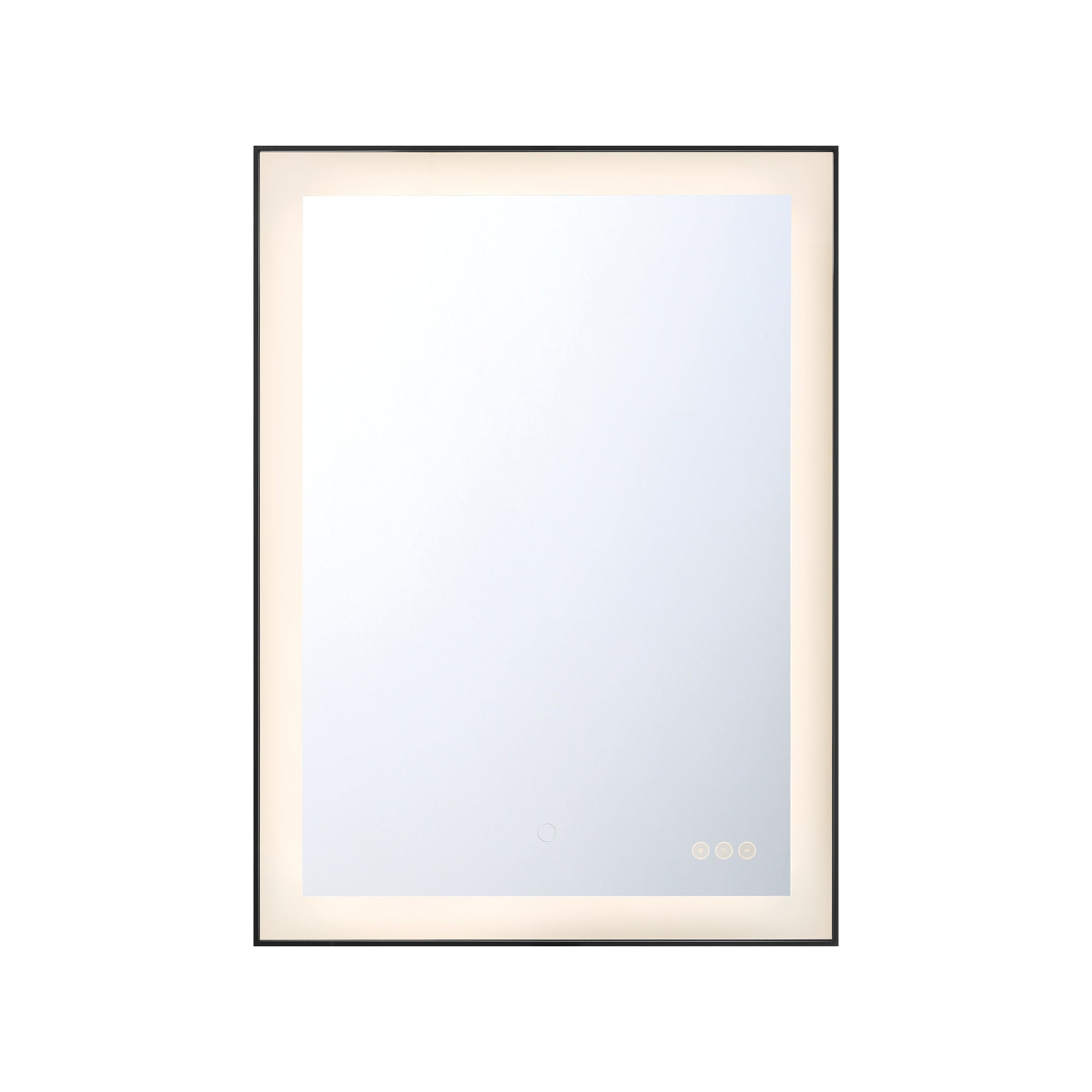 Eurofase Lenora 22" x 30" LED Mirror, Anodized Black, front view