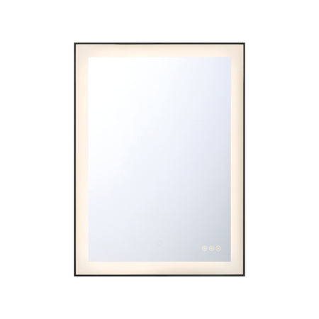 Eurofase Lenora 22" x 30" LED Mirror, Anodized Black, front view