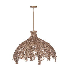 Eurofase Jalore 48" 6-Light Chandelier, Oil Rubbed Bronze with Bronze Steel, front view