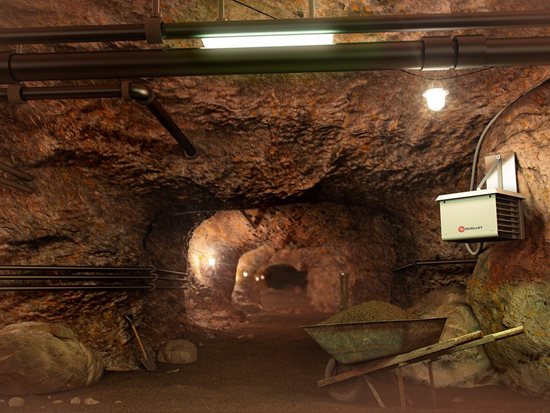 OAS07538AM OUELLET OAS07538AM - Commercial Industrial Suspended Unit Heater - 208 Volt - 3/1 Phase - 7.5KW - Almond - 1/30 HP - Maple Electric Supply 