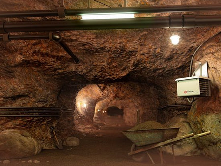 OAS07538AM OUELLET OAS07538AM - Commercial Industrial Suspended Unit Heater - 208 Volt - 3/1 Phase - 7.5KW - Almond - 1/30 HP - Maple Electric Supply 