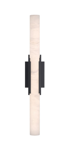 Eurofase Venna 28" Outdoor Wall Light, Urban Bronze with Alabaster, front view