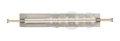Eurofase Lucent 40" LED Vanity, Satin Nickel with Clear Glass, front view