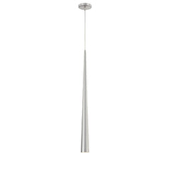Eurofase Sliver 36" Pendant, Polished Nickel, front view