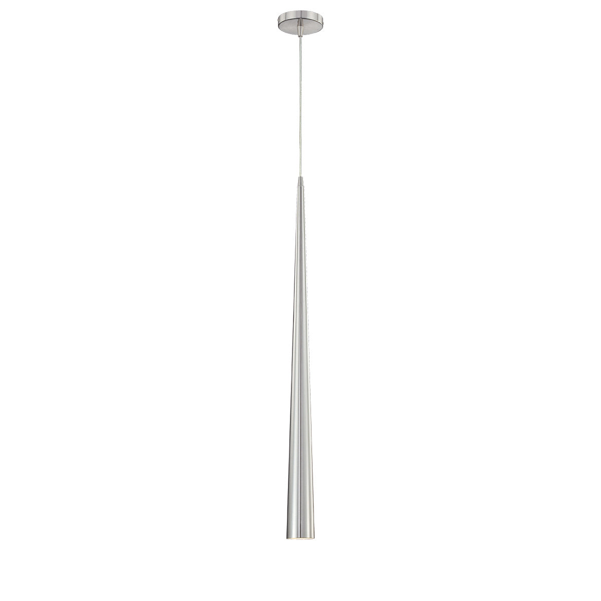Eurofase Sliver 36" Pendant, Polished Nickel, front view