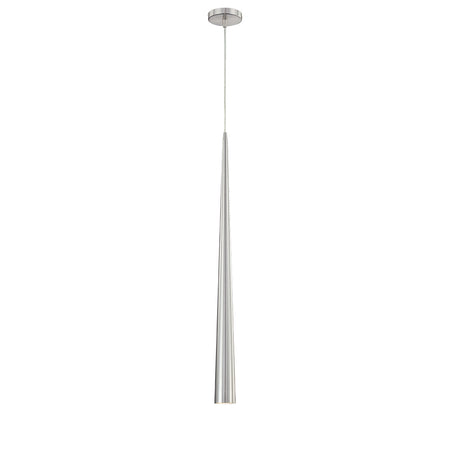 Eurofase Sliver 36" Pendant, Polished Nickel, front view