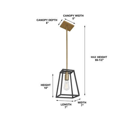 805201 MRCPD052 1 Light Pendants Light