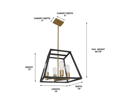 805202 MRCPD052 4 Light Pendants Light