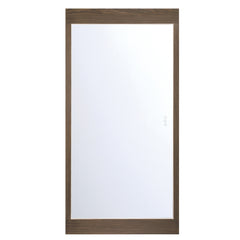 Eurofase Mogano 30" x 60" LED Mirror, Dark Walnut, front view