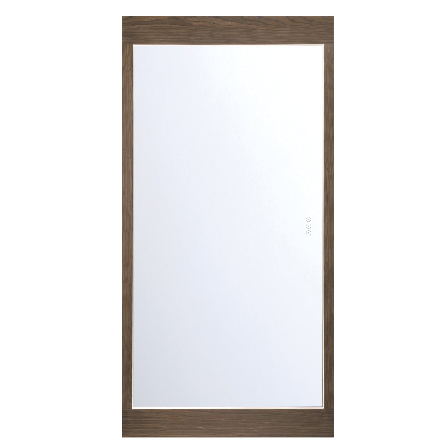 Eurofase Mogano 30" x 60" LED Mirror, Dark Walnut, front view