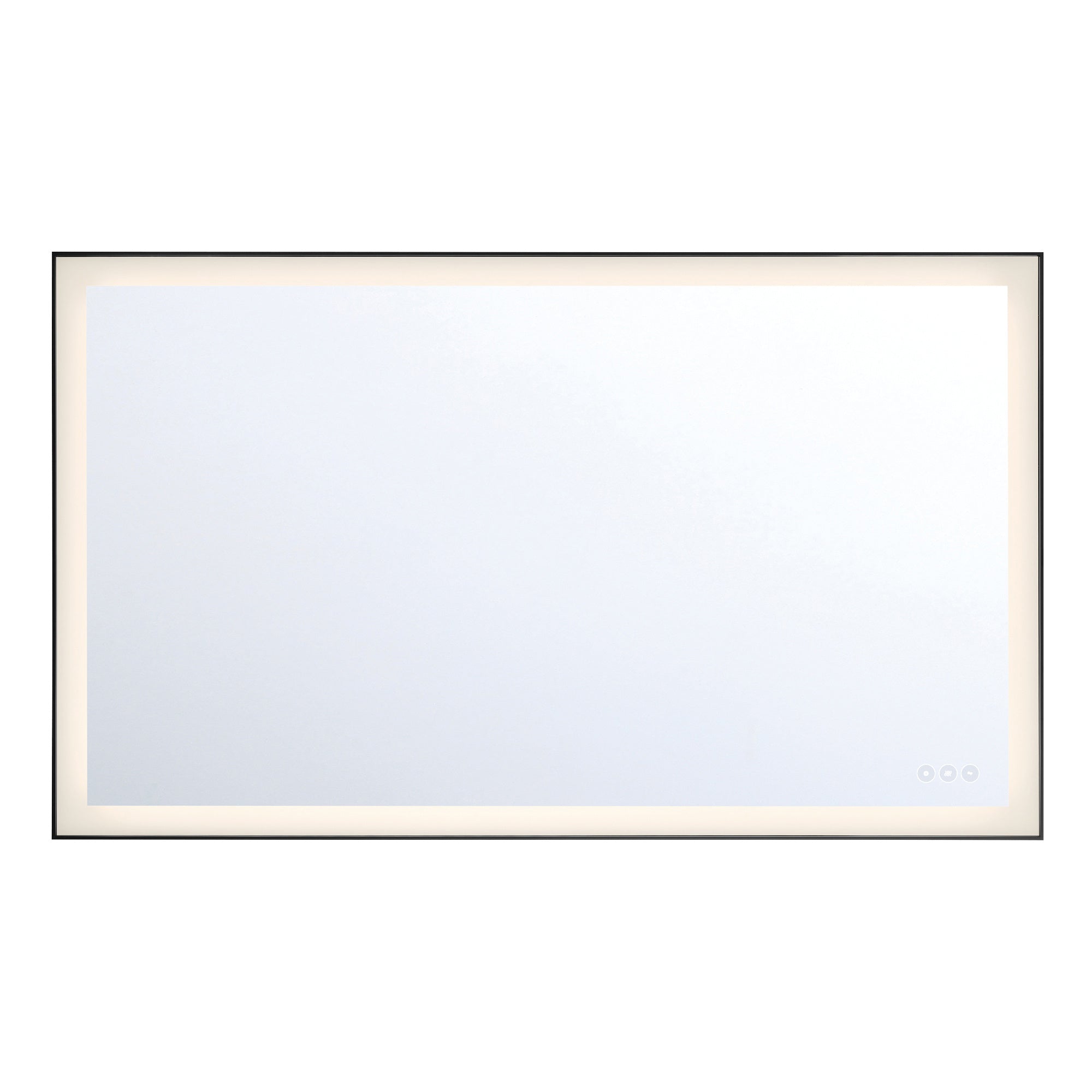 Eurofase Lenora 28" x 36" LED Mirror, Anodized Black, front view