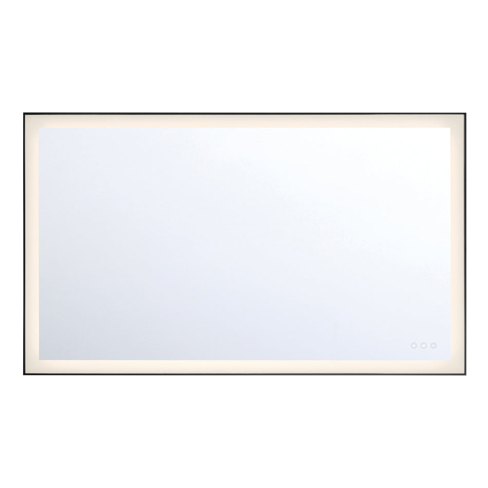 Eurofase Lenora 28" x 36" LED Mirror, Anodized Black, front view