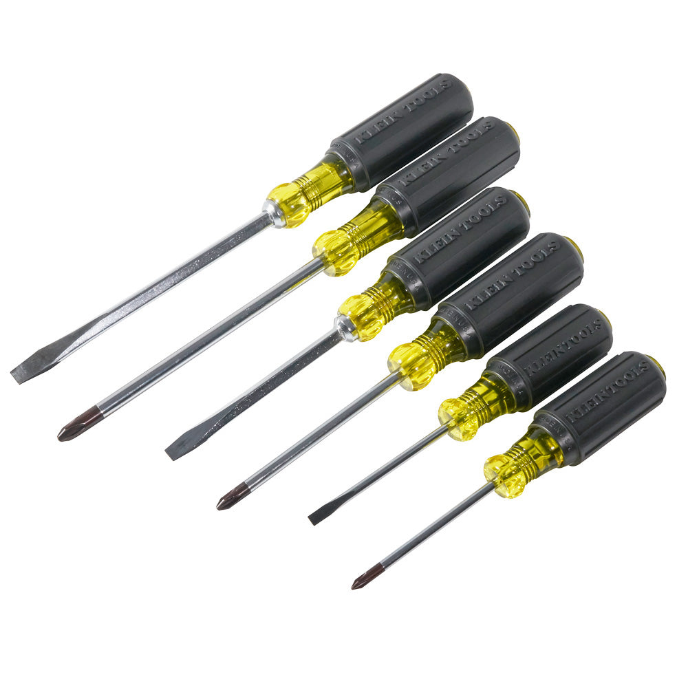 Screwdriver Set, Cushion Grip, 6-Piece