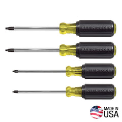 4 Piece Square Recess Screwdriver Set