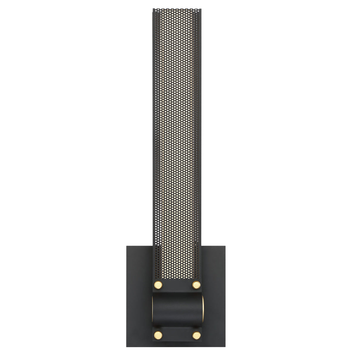 Eurofase Admiral 16" LED Wall Sconce, Gold-Black Mix, front view