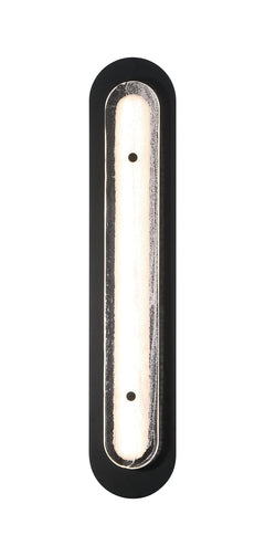 Eurofase Tramore 30" LED Outdoor Wall Light, Powder Coat Black with Glass, front view