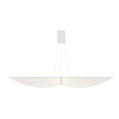 Eurofase Seraph 59" LED Chandelier, Matte White, front view