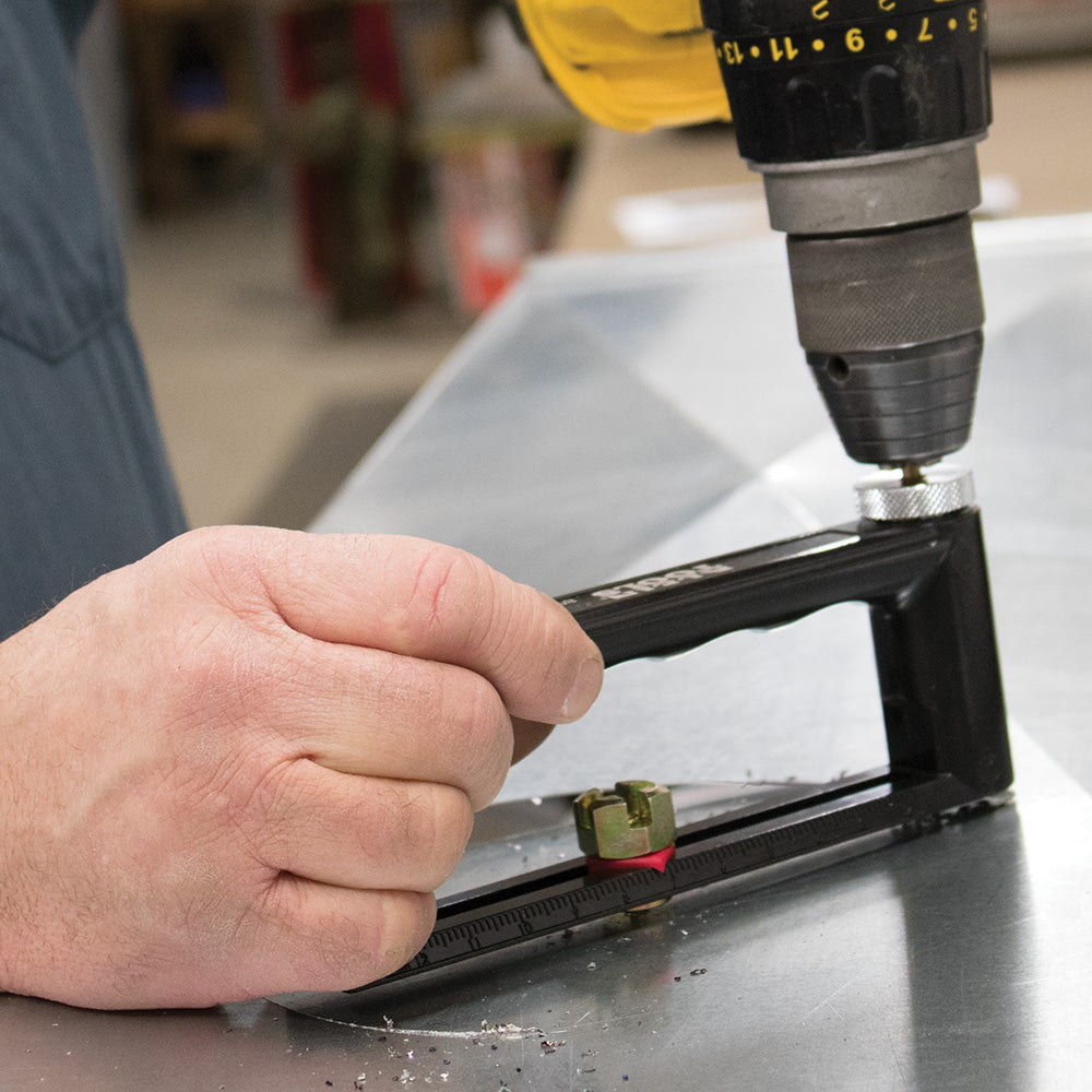 Klein Tools 89552 Hole Cutter for Duct and Sheet Metal, 2 to 12-Inch - application