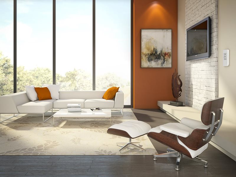 A photo of a , by OUELLET OTH3600P-GA Programmable Thermostat Floor Heating White/Matte - Ouellet eCommerce - Maple Electric Supply 