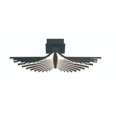 Eurofase Seraph 25" LED Flush Mount, Matte Black, front view