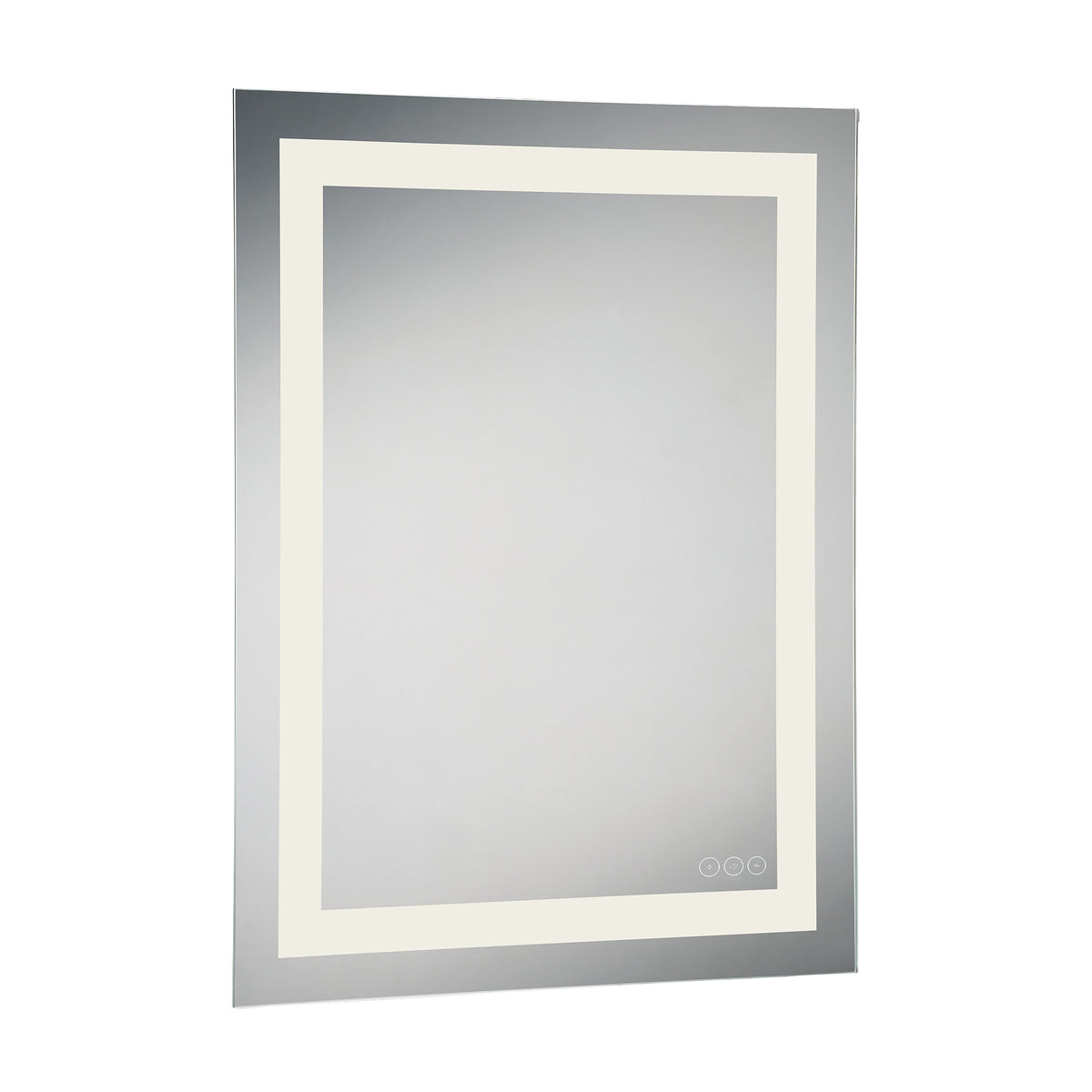 Eurofase Aspen 24" x 32" LED Mirror, Anodized Silver, front view