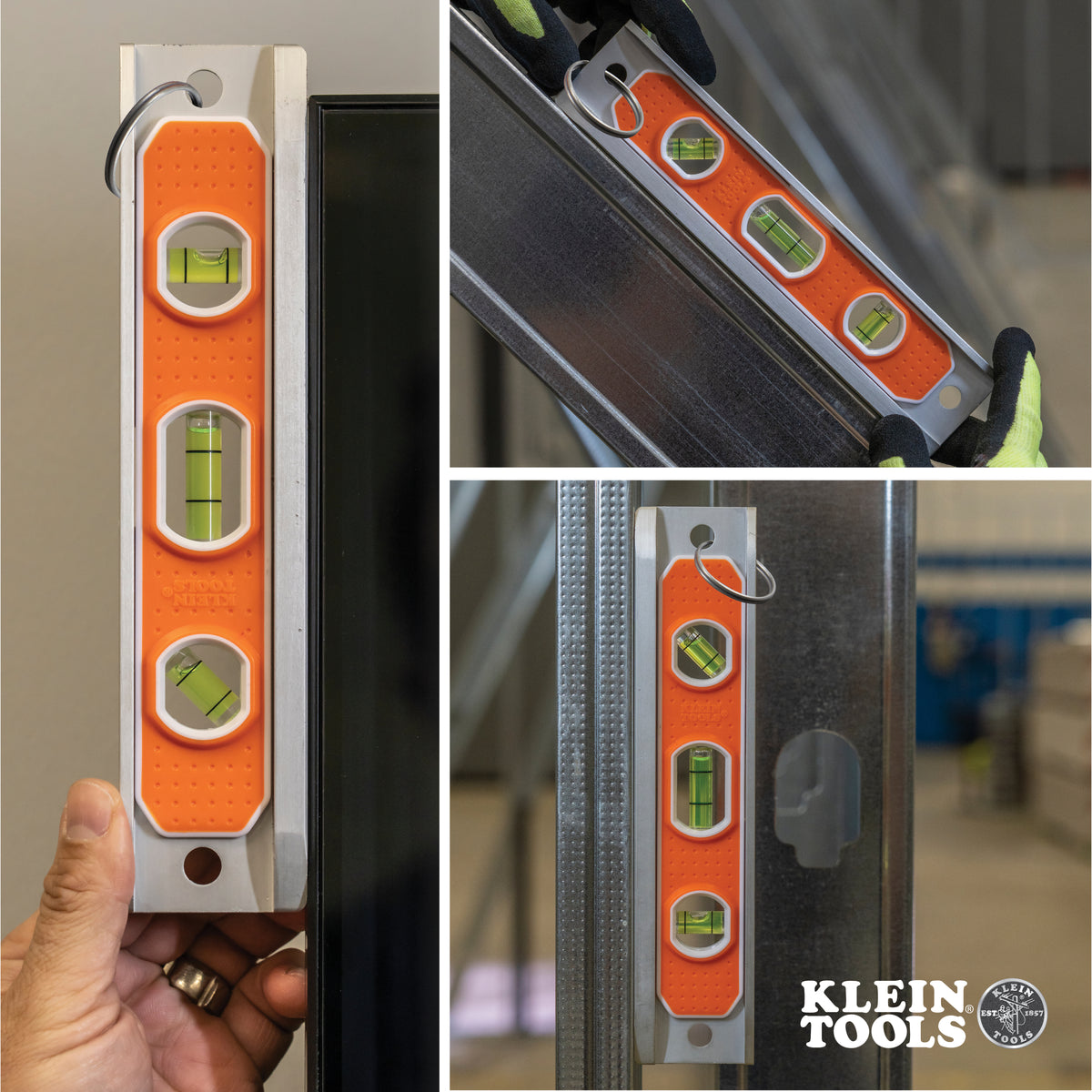 Magnetic Torpedo Level with Tether Ring