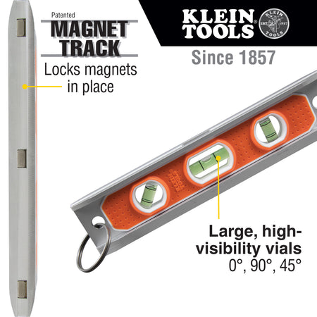 Magnetic Torpedo Level with Tether Ring