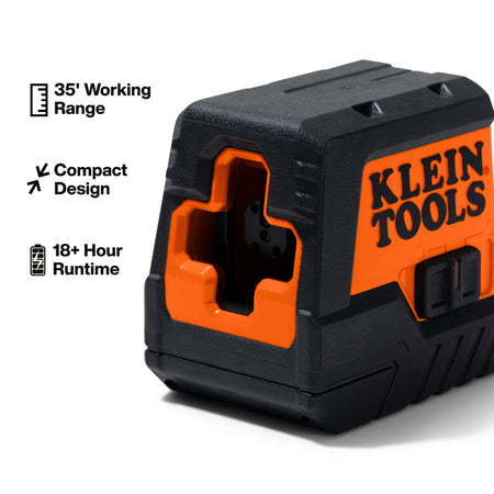 93MCLS Red Mini Cross-Line Self-Leveling Laser Level, 35-Foot