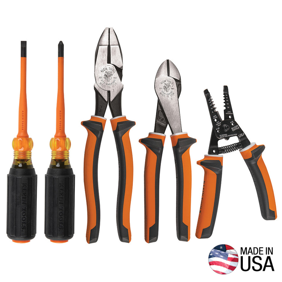 Klein Tools 94130 94130 Klein Tools 1000V Insulated Tool Kit, 5 Piece - detail view