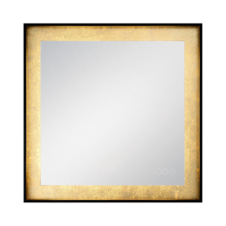 Eurofase Anya 32" x 32" LED Mirror, Anodized Black, front view